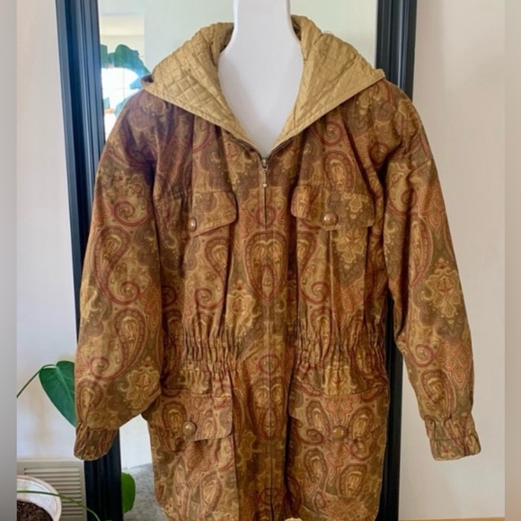 ESCADA Paisley Printed Parka - Picture 8 of 8